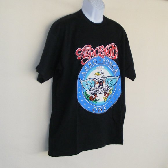 AEROSMITH Aero force One Tee, XL Logo/Crested 1993 - Picture 3 of 9